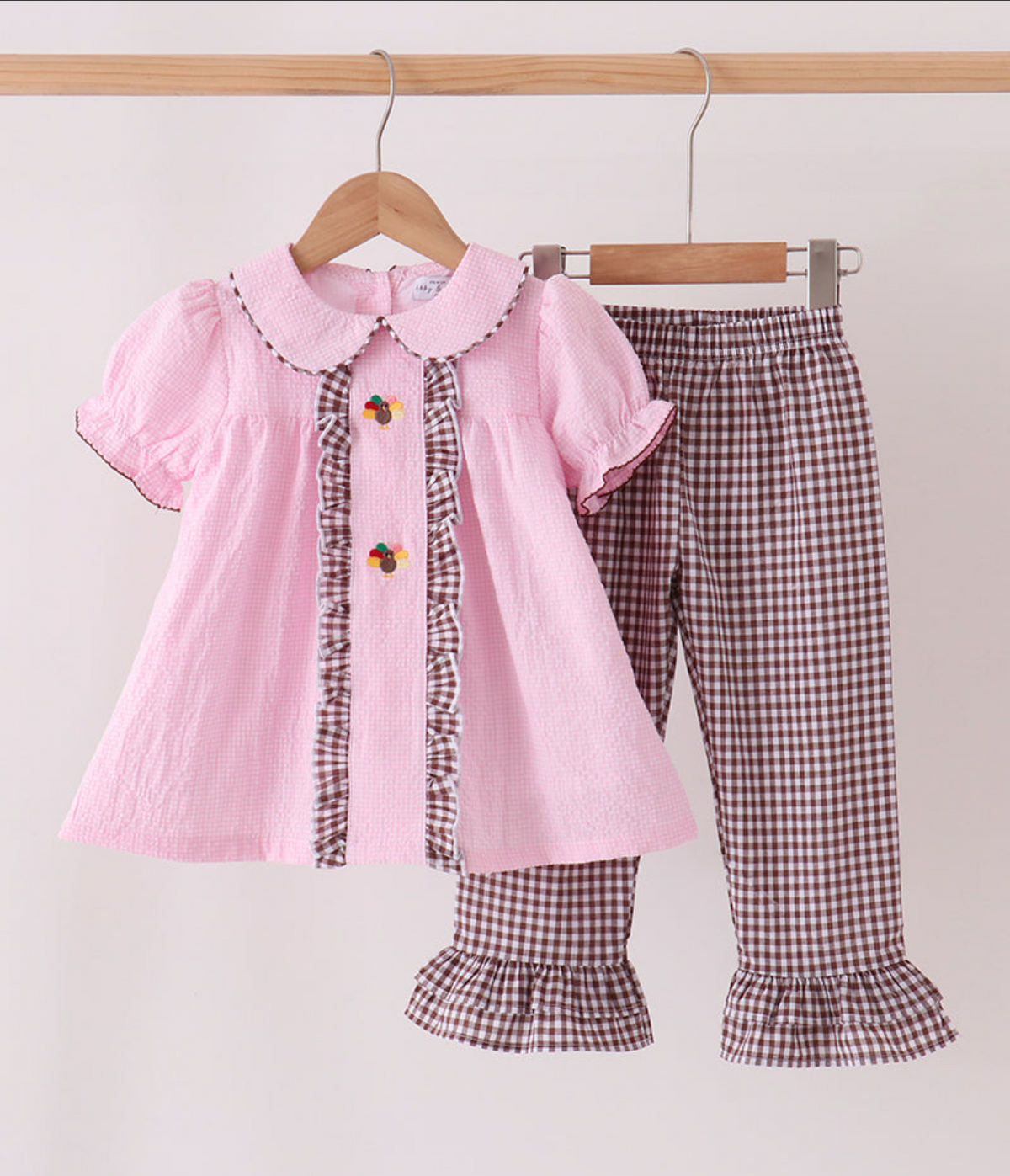 Gobble & Gingham Ruffle Set (PRE-ORDER)