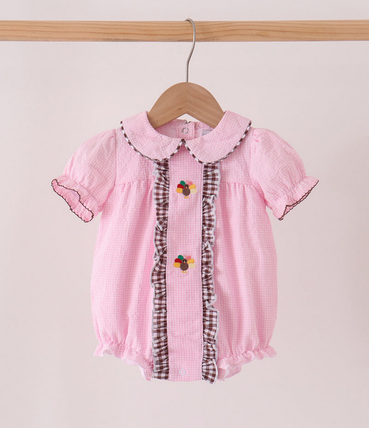 Gobble & Gingham Ruffle Bubble (PRE-ORDER)
