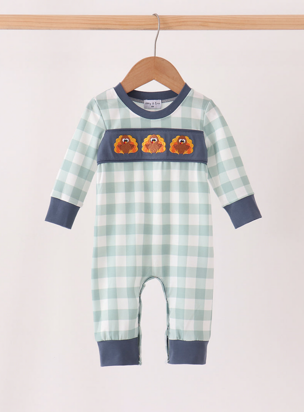 Gobbling Gingham Romper (PRE-ORDER)