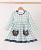 Pocket full of Gobbles Gingham dress (PRE-ORDER)